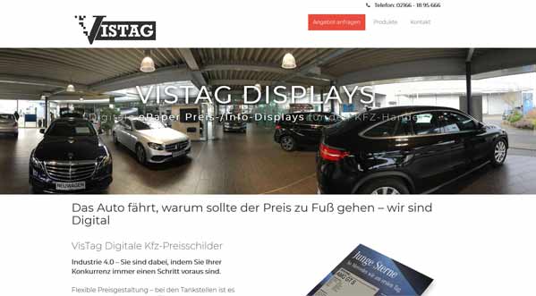 Vistag digitale Preisschilder